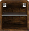 vidaXL - Tv-wandmeubels - met - LED - 2 - st - 30x28,5x30 - cm - gerookt - eikenkleurig