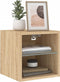 vidaXL - Tv-wandmeubels - met - LED - 2 - st - 30x28,5x30 - cm - sonoma - eikenkleurig