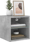 vidaXL - Tv-wandmeubels - met - LED - 2 - st - 30x28,5x30 - cm - betongrijs