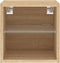 vidaXL - Tv-wandmeubels - met - LED - 2 - st - 30x28,5x30 - cm - sonoma - eikenkleurig