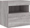 vidaXL - Tv-wandmeubels - met - LED - 2 - st - 40x30x40 - cm - grijs - sonoma - eiken