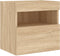 vidaXL - Tv-wandmeubels - met - LED - 2 - st - 40x30x40 - cm - sonoma - eikenkleurig