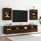 vidaXL - Tv-wandmeubels - met - LED - 2 - st - 40x30x60,5 - cm - bruin - eikenkleur