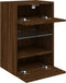 vidaXL - Tv-wandmeubels - met - LED - 2 - st - 40x30x60,5 - cm - bruin - eikenkleur