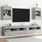 vidaXL - Tv-wandmeubels - met - LED - 2 - st - 40x30x60,5 - cm - grijs - sonoma - eiken