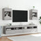 vidaXL - Tv-wandmeubels - met - LED - 2 - st - 40x30x60,5 - cm - grijs - sonoma - eiken