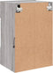 vidaXL - Tv-wandmeubels - met - LED - 2 - st - 40x30x60,5 - cm - grijs - sonoma - eiken
