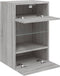 vidaXL - Tv-wandmeubels - met - LED - 2 - st - 40x30x60,5 - cm - grijs - sonoma - eiken