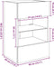 vidaXL - Tv-wandmeubels - met - LED - 2 - st - 40x30x60,5 - cm - oud - houtkleurig