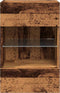 vidaXL - Tv-wandmeubels - met - LED - 2 - st - 40x30x60,5 - cm - oud - houtkleurig