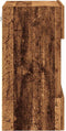 vidaXL - Tv-wandmeubels - met - LED - 2 - st - 40x30x60,5 - cm - oud - houtkleurig
