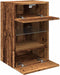 vidaXL - Tv-wandmeubels - met - LED - 2 - st - 40x30x60,5 - cm - oud - houtkleurig