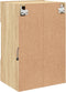 vidaXL - Tv-wandmeubels - met - LED - 2 - st - 40x30x60,5 - cm - sonoma - eikenkleurig