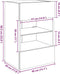 vidaXL - Tv-wandmeubels - met - LED - 2 - st - 40x30x60,5 - cm - artisanaal - eikenkleur
