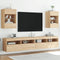 vidaXL - Tv-wandmeubels - met - LED - 2 - st - 40x30x60,5 - cm - sonoma - eikenkleurig