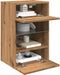 vidaXL - Tv-wandmeubels - met - LED - 2 - st - 40x30x60,5 - cm - artisanaal - eikenkleur