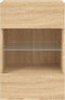 vidaXL - Tv-wandmeubels - met - LED - 2 - st - 40x30x60,5 - cm - sonoma - eikenkleurig