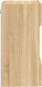 vidaXL - Tv-wandmeubels - met - LED - 2 - st - 40x30x60,5 - cm - sonoma - eikenkleurig