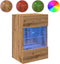 vidaXL - Tv-wandmeubels - met - LED - 2 - st - 40x30x60,5 - cm - artisanaal - eikenkleur