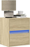 vidaXL - Tv-wandmeubels - met - LED - 2 - st - 41x31x45 - cm - sonoma - eikenkleurig