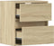vidaXL - Tv-wandmeubels - met - LED - 2 - st - 41x31x45 - cm - sonoma - eikenkleurig