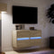 vidaXL - Tv-wandmeubels - met - LED - 2 - st - 41x31x45 - cm - sonoma - eikenkleurig