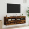 vidaXL - Tv-wandmeubels - met - LED - 2 - st - 60x30x40 - cm - gerookt - eikenkleurig