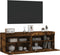 vidaXL - Tv-wandmeubels - met - LED - 2 - st - 60x30x40 - cm - gerookt - eikenkleurig