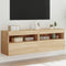 vidaXL - Tv-wandmeubels - met - LED - 2 - st - 60x30x40 - cm - sonoma - eikenkleurig