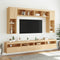 vidaXL - Tv-wandmeubels - met - LED - 2 - st - 60x30x40 - cm - sonoma - eikenkleurig