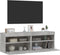 vidaXL - Tv-wandmeubels - met - LED - 2 - st - 60x30x40 - cm - betongrijs