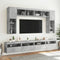 vidaXL - Tv-wandmeubels - met - LED - 2 - st - 60x30x40 - cm - betongrijs