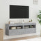 vidaXL - Tv-wandmeubels - met - LED - 2 - st - 60x30x40 - cm - betongrijs