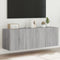 vidaXL - Tv-wandmeubels - met - LED - 2 - st - 60x35x41 - cm - grijs - sonoma - eiken