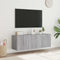 vidaXL - Tv-wandmeubels - met - LED - 2 - st - 60x35x41 - cm - grijs - sonoma - eiken