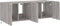 vidaXL - Tv-wandmeubels - met - LED - 2 - st - 60x35x41 - cm - grijs - sonoma - eiken