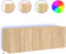 vidaXL - Tv-wandmeubels - met - LED - 2 - st - 60x35x41 - cm - sonoma - eikenkleurig
