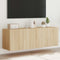 vidaXL - Tv-wandmeubels - met - LED - 2 - st - 60x35x41 - cm - sonoma - eikenkleurig