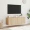 vidaXL - Tv-wandmeubels - met - LED - 2 - st - 60x35x41 - cm - sonoma - eikenkleurig