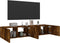 vidaXL - Tv-wandmeubels - met - LED - 2 - st - 80x35x31 - cm - gerookt - eikenkleurig