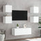 vidaXL - Tv-wandmeubels - met - LED-verlichting - 2 - st - 30,5x35x30 - cm - wit