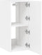 vidaXL - Tv-wandmeubels - met - LED-verlichting - 2 - st - 30,5x35x70 - cm - wit