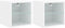 vidaXL - Tv-wandmeubels - met - LED-verlichting - 2 - st - 30x28,5x30 - cm - wit