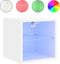 vidaXL - Tv-wandmeubels - met - LED-verlichting - 2 - st - 30x28,5x30 - cm - wit