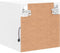 vidaXL - Tv-wandmeubels - met - LED-verlichting - 2 - st - 30x28,5x30 - cm - wit