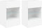 vidaXL - Tv-wandmeubels - met - LED-verlichting - 2 - st - 40x30x60,5 - cm - wit