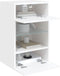 vidaXL - Tv-wandmeubels - met - LED-verlichting - 2 - st - 40x30x60,5 - cm - wit