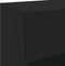 vidaXL - Tv-wandmeubels - met - LED-verlichting - 2 - st - 40x30x60,5 - cm - zwart