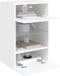 vidaXL - Tv-wandmeubels - met - LED-verlichting - 2 - st - 40x30x60,5 - cm - wit