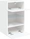 vidaXL - Tv-wandmeubels - met - LED-verlichting - 2 - st - 40x30x60,5 - cm - wit